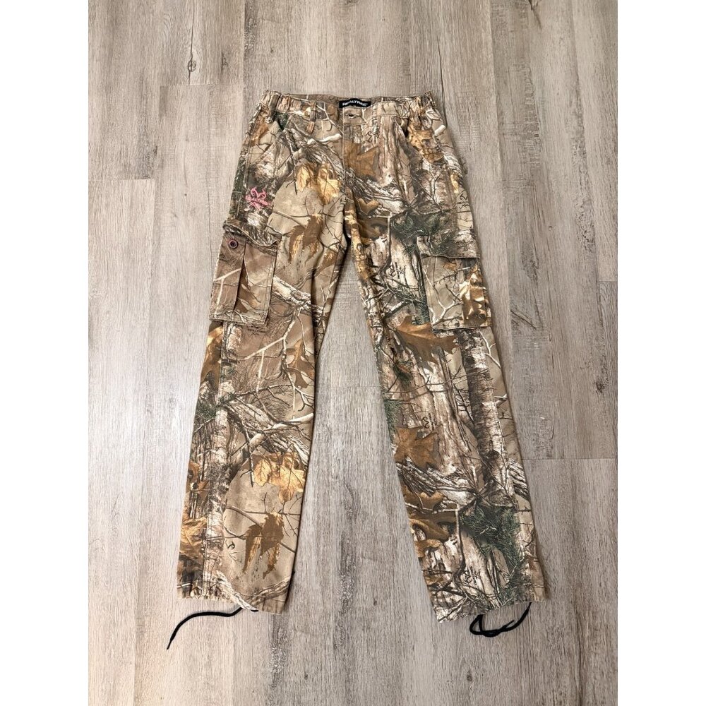 Realtree Xtra Camo Cargo Pants with Pink Logo - Size S - Pink Logo